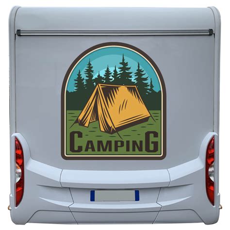 Autocollant pour camping.